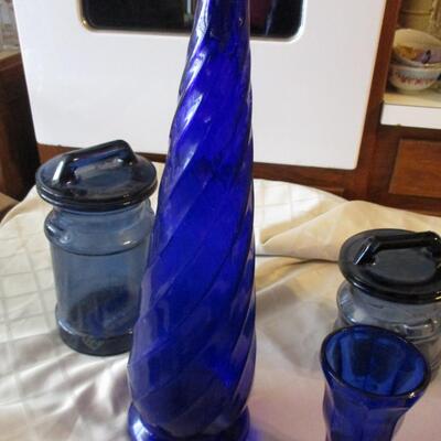 Cobalt blue Glassware & Bottle