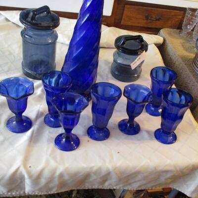 Cobalt blue Glassware & Bottle