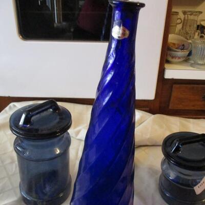 Cobalt blue Glassware & Bottle