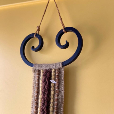 Vintage Macrame Door Hanger Bells
