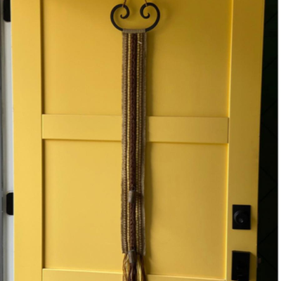 Vintage Macrame Door Hanger Bells