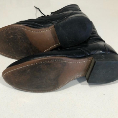 Vintage Laredo Black Lace Up Womenâ€™s Boots Size 8 Laredo