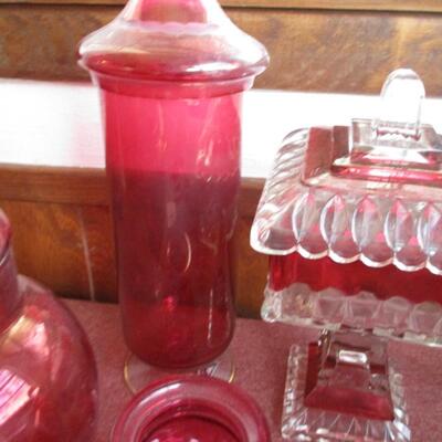 Cranberry Glassware
