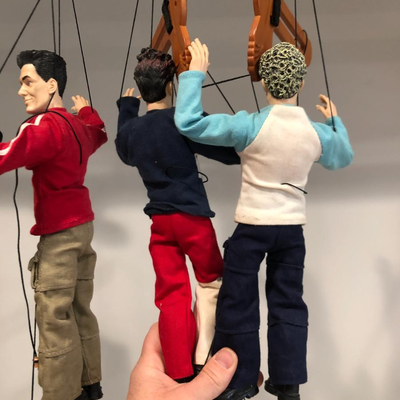 NSYNC 2000 Marionette Dolls Set of 4 (Missing Lance Bass Doll)