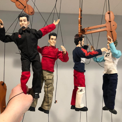 NSYNC 2000 Marionette Dolls Set of 4 (Missing Lance Bass Doll)