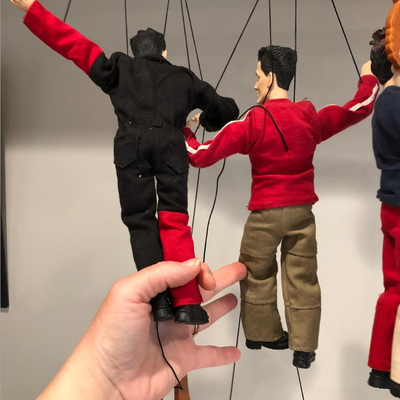 NSYNC 2000 Marionette Dolls Set of 4 (Missing Lance Bass Doll)