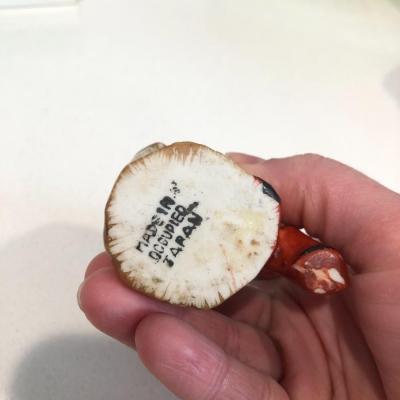 Antique Vintage Toothpick Holder Chalk Indian Made In Japan 2.5" Tall