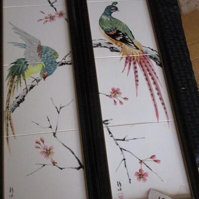 japanese Tiled Wall Art