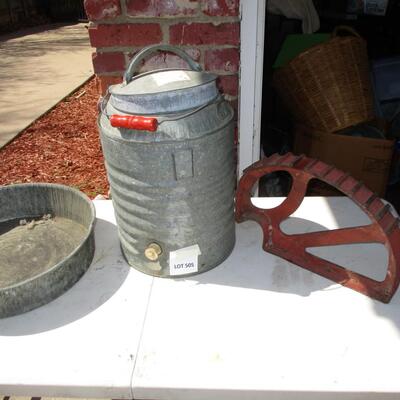 Oil Pan, Dispenser Can, Foot Gear