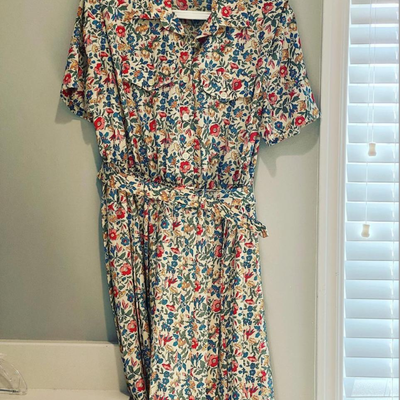 Vintage Eighties Leslie May Vintage Dress Size 14W