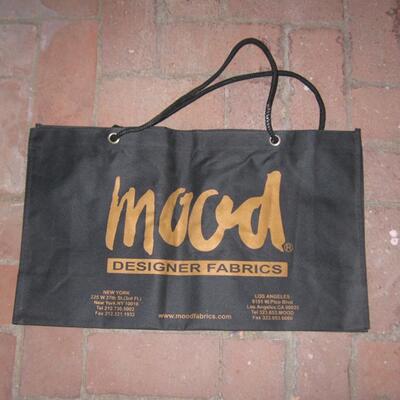 MS Canvas Shopping Bag from Mood Designer Fabrics From TVs "Project Runway"