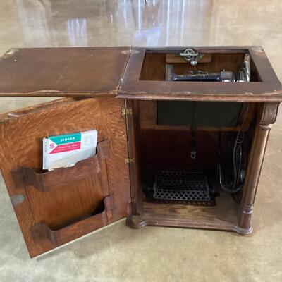 Sewing Machine in cabinet