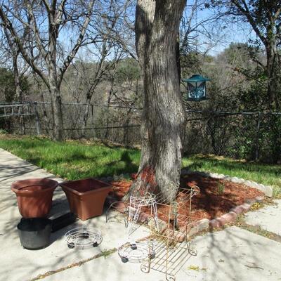 Planters & Bird Feeder