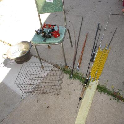 Fishing Poles & Chair