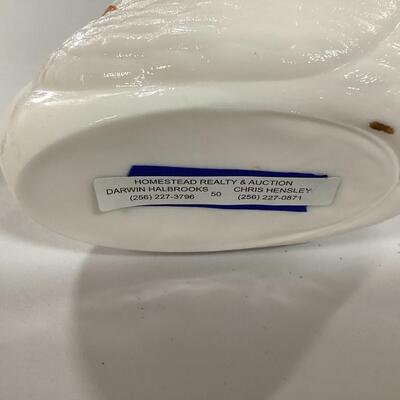 Vintage White Swan Candy Dish