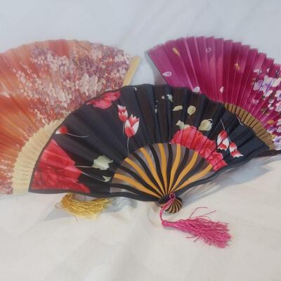 Wood and Fabric Fans