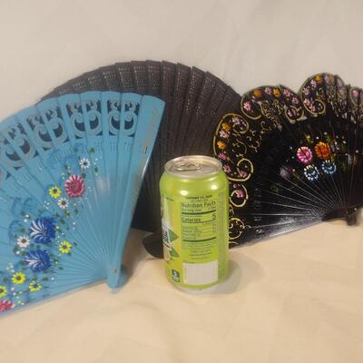 Pierced Ornate Wooden Fans