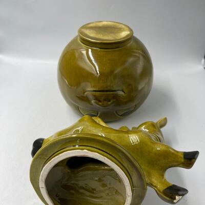 Vintage Dorrane Cow Jumped Over The Moon Cookie Jar