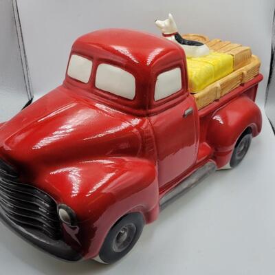 Red Truck Cookie Jar