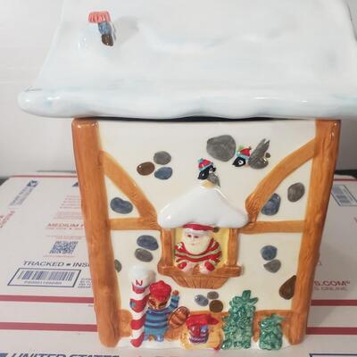 Christmas cookie jar