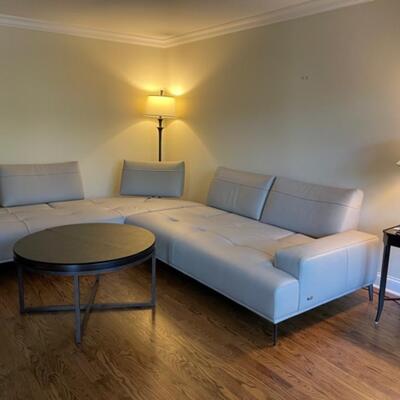 High End Made in Italy (Nicoline) Custom Leather Sectional