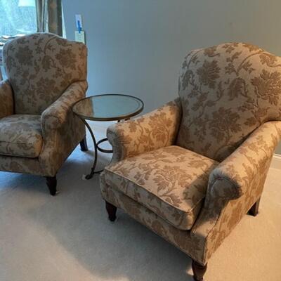 Two High End Arm Chairs