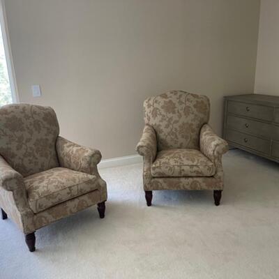 Two High End Arm Chairs