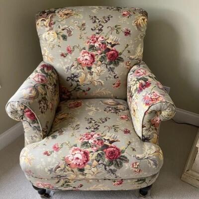 Gorgeous high end floral arm chair