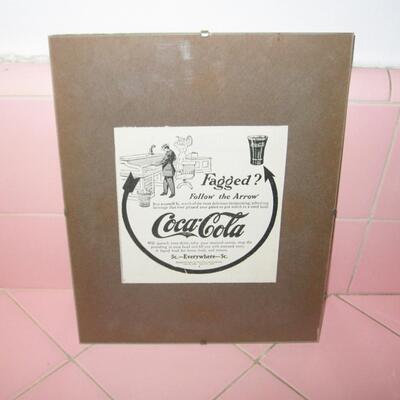 MS Antique 1906 Coca Cola Advertisement Framed $.05 !