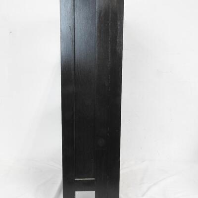 Portable Wood Collectibles Shelves/Bookcase w/Folding Shelves/Top, Solid