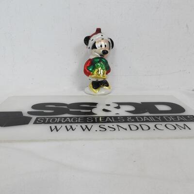 Disney Minnie Mouse Blown Glass Christmas Ornament, 4 3/4in