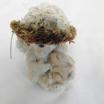 6 Figurines & Trinket Box: Angels, Cherubs, Heart Shaped Box