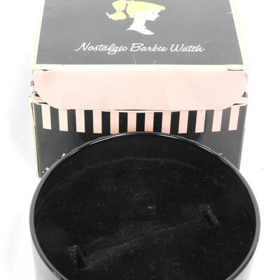 1998 Avon Barbie Pin, Collectible Nostalgic Watch Tin w/Box, NO WATCH  Included