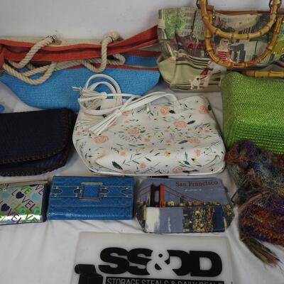 10 Purses: Assorted Colors and Brands: San Francisco, Bueno, Kelly & Katie