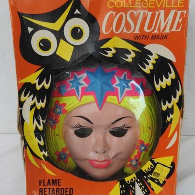 Collegeville Costume Mask, In Box, No Costume, Princess - Vintage