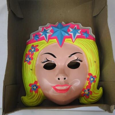 Collegeville Costume Mask, In Box, No Costume, Princess - Vintage