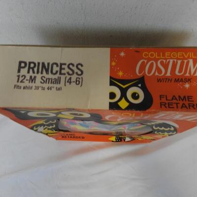 Collegeville Costume Mask, In Box, No Costume, Princess - Vintage