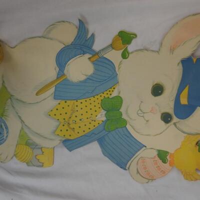 12 Easter Paper Cutouts, Peck Incorporated, Eureka - Vintage