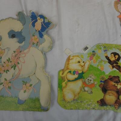 12 Easter Paper Cutouts, Peck Incorporated, Eureka - Vintage