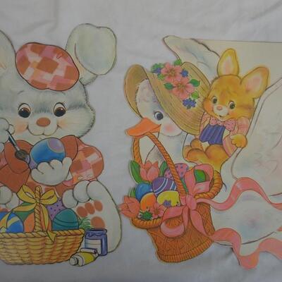 12 Easter Paper Cutouts, Peck Incorporated, Eureka - Vintage