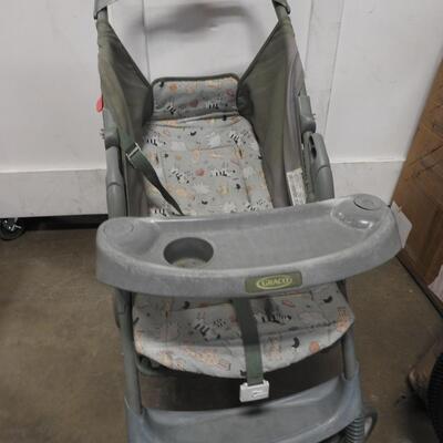 Graco Green Stroller, Used, Foldable