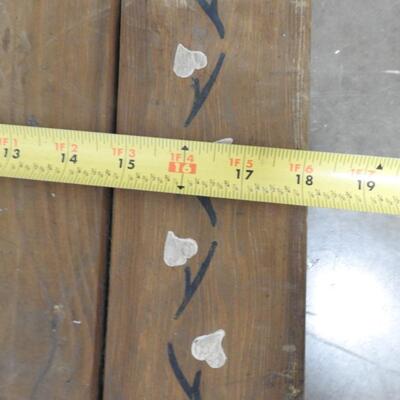 Wood Trunk: 36in L 17 1/2 in tall  18 in wide, Loose Boards-Need Re-attaching