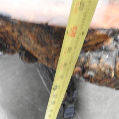 Burl Slab Wood Table, Unique, Sturdy, See Pictures