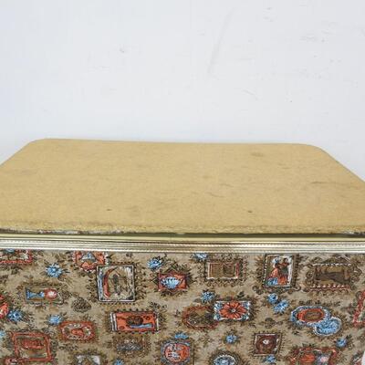 Sewing Basket w/Legs, Burlington Hawkeye, MCM, Vintage, Top Is Missing Material