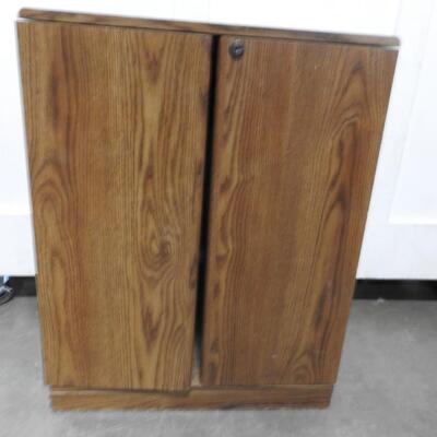 Wooden Video Cabinet, Vintage