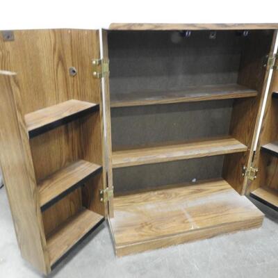 Wooden Video Cabinet, Vintage