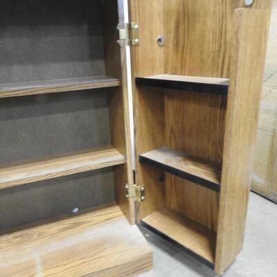 Wooden Video Cabinet, Vintage