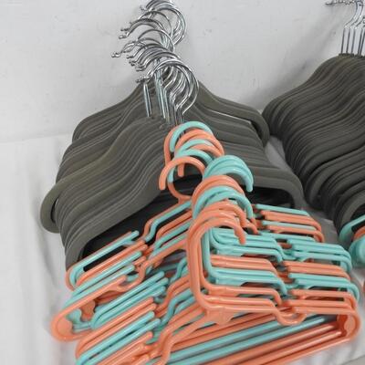 Lot of Small Hangers, Kid Size