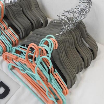 Lot of Small Hangers, Kid Size