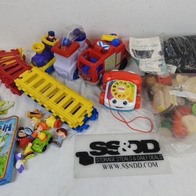 Kids Lot: Trains, Fisher Price, Little People, Wooden Kitchen